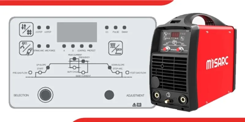 MISARC welder with control panel